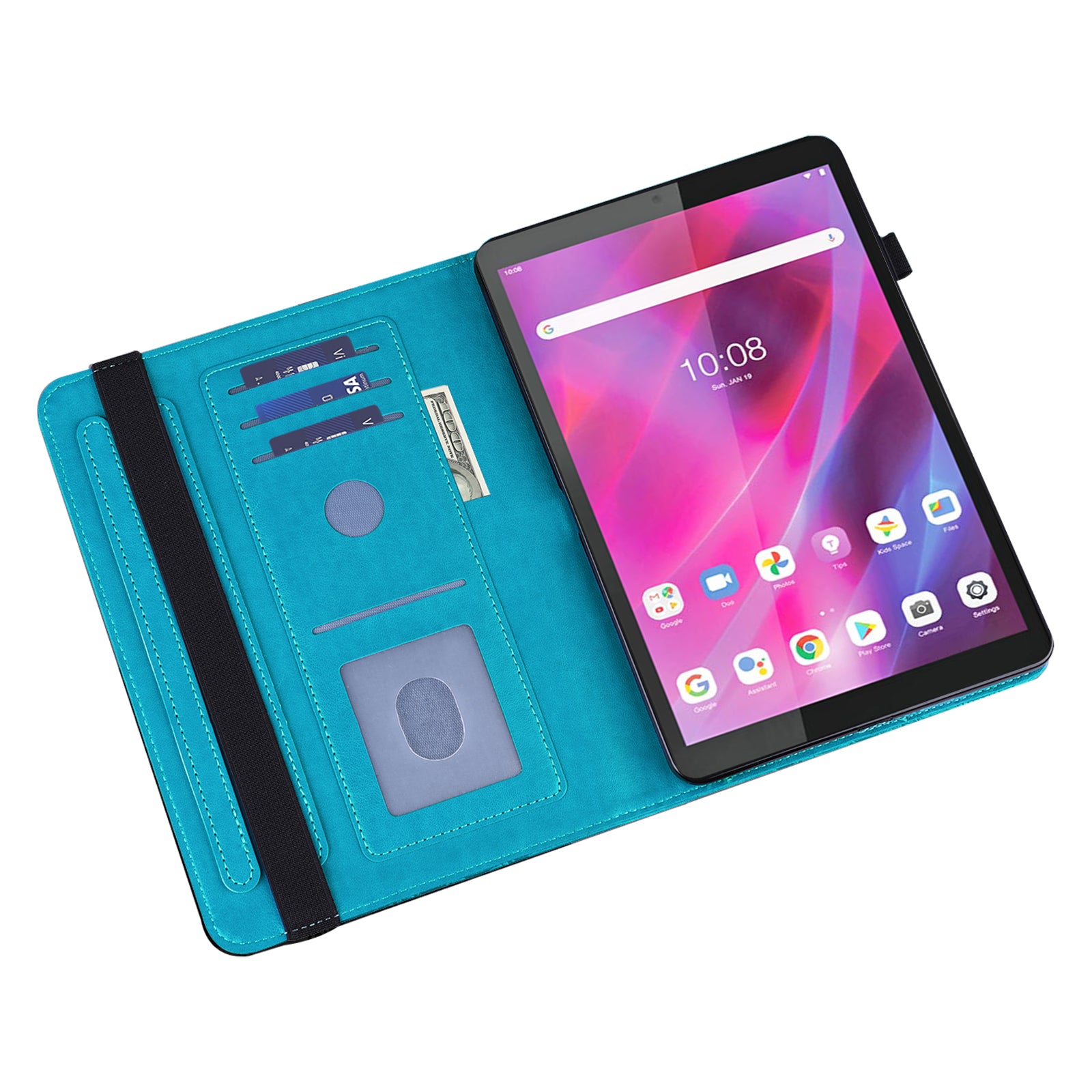 For Lenovo Tab M11 / Xiaoxin Pad 11 2024 Case Leather Tablet Cover with Card Slots Stand