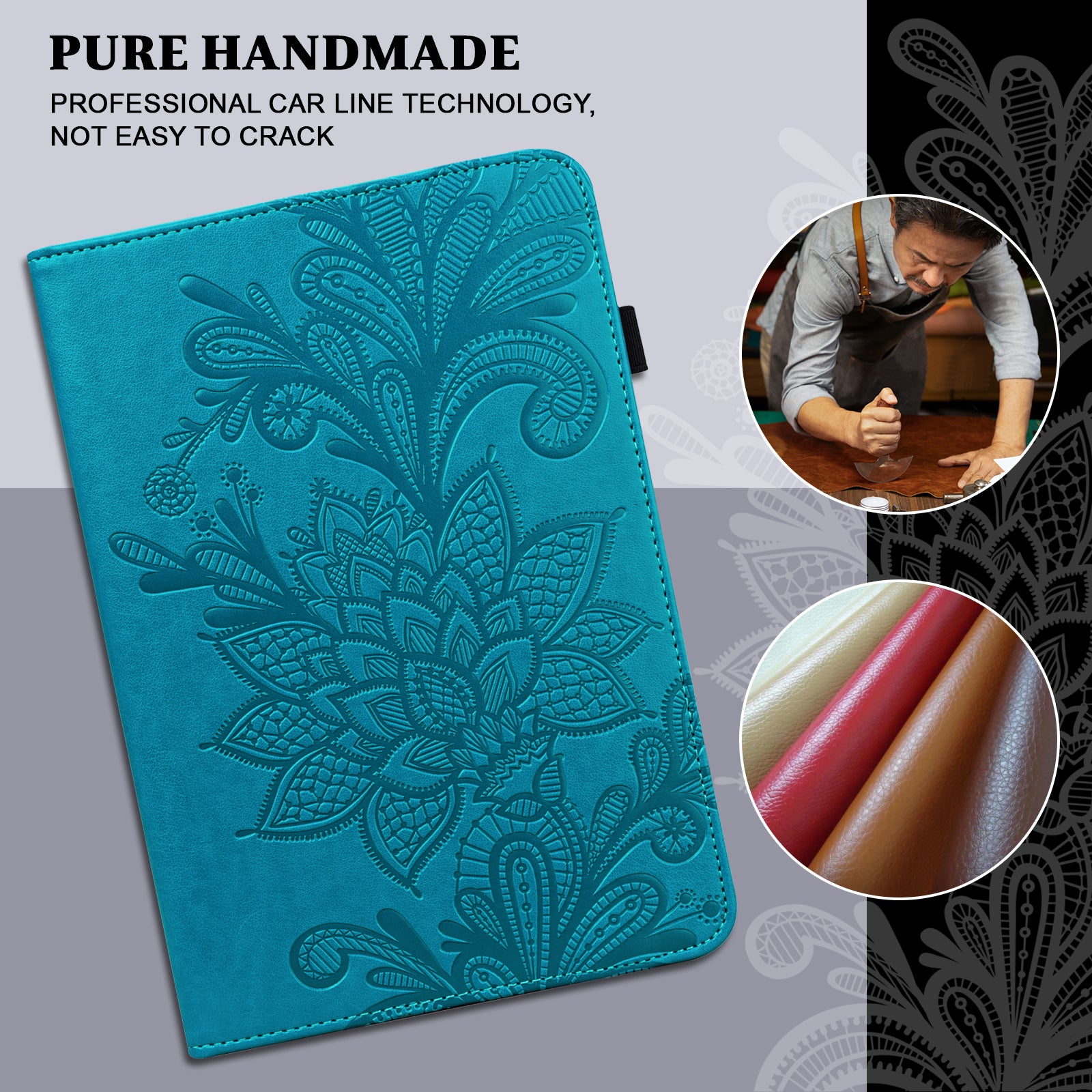 For Lenovo Tab M11 / Xiaoxin Pad 11 2024 Case Leather Tablet Cover with Card Slots Stand