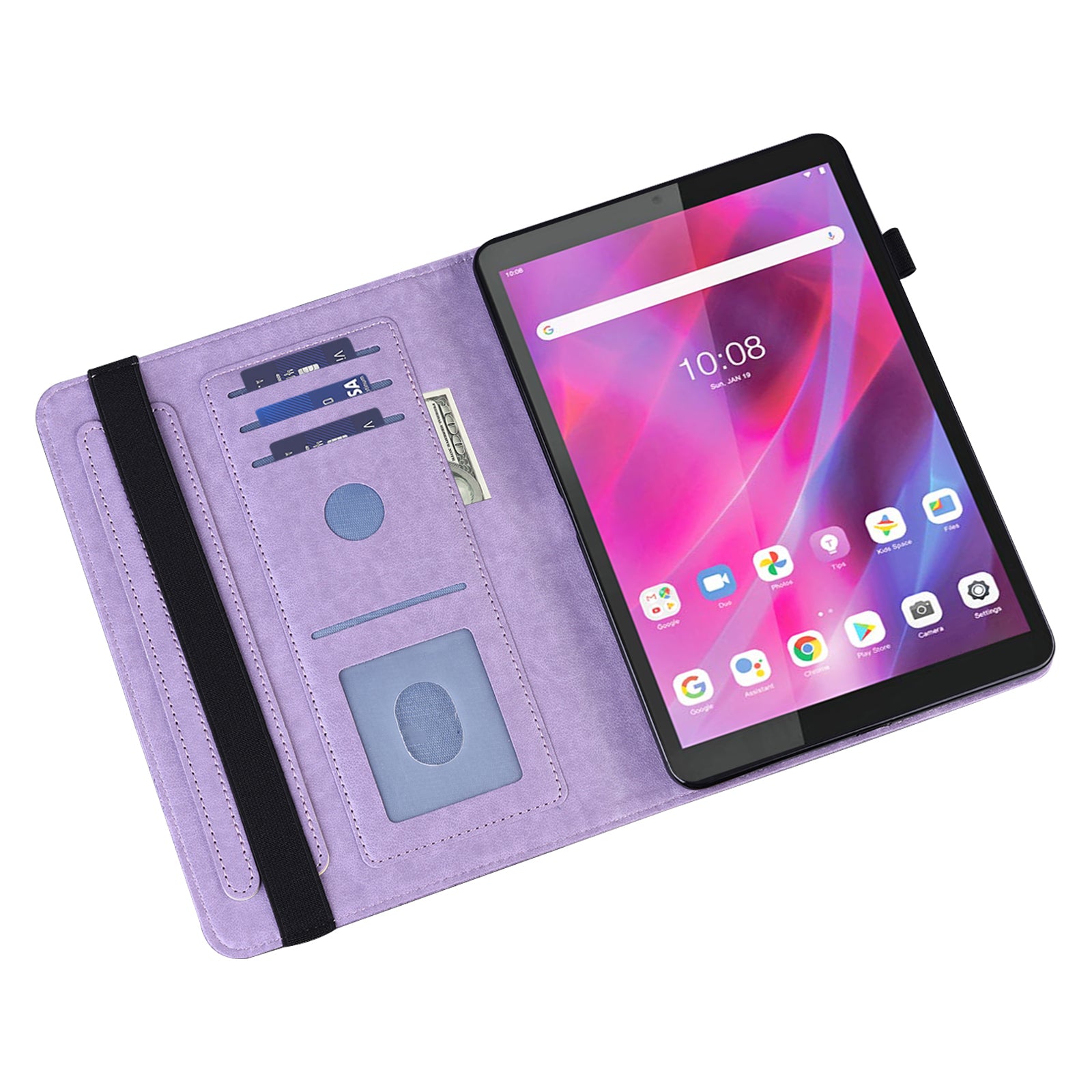 For Lenovo Tab M11 / Xiaoxin Pad 11 2024 Case Card Slots Butterfly Leather Tablet Cover