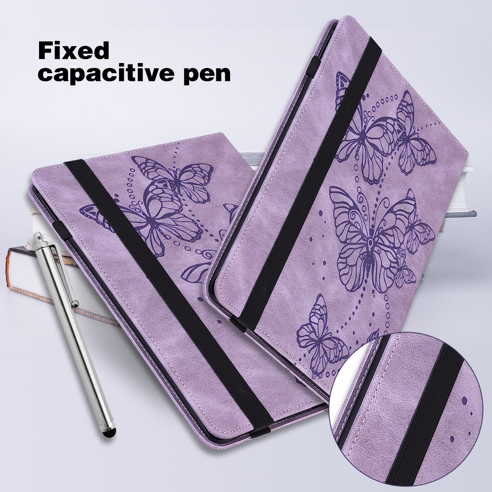 For Lenovo Tab M11 / Xiaoxin Pad 11 2024 Case Card Slots Butterfly Leather Tablet Cover