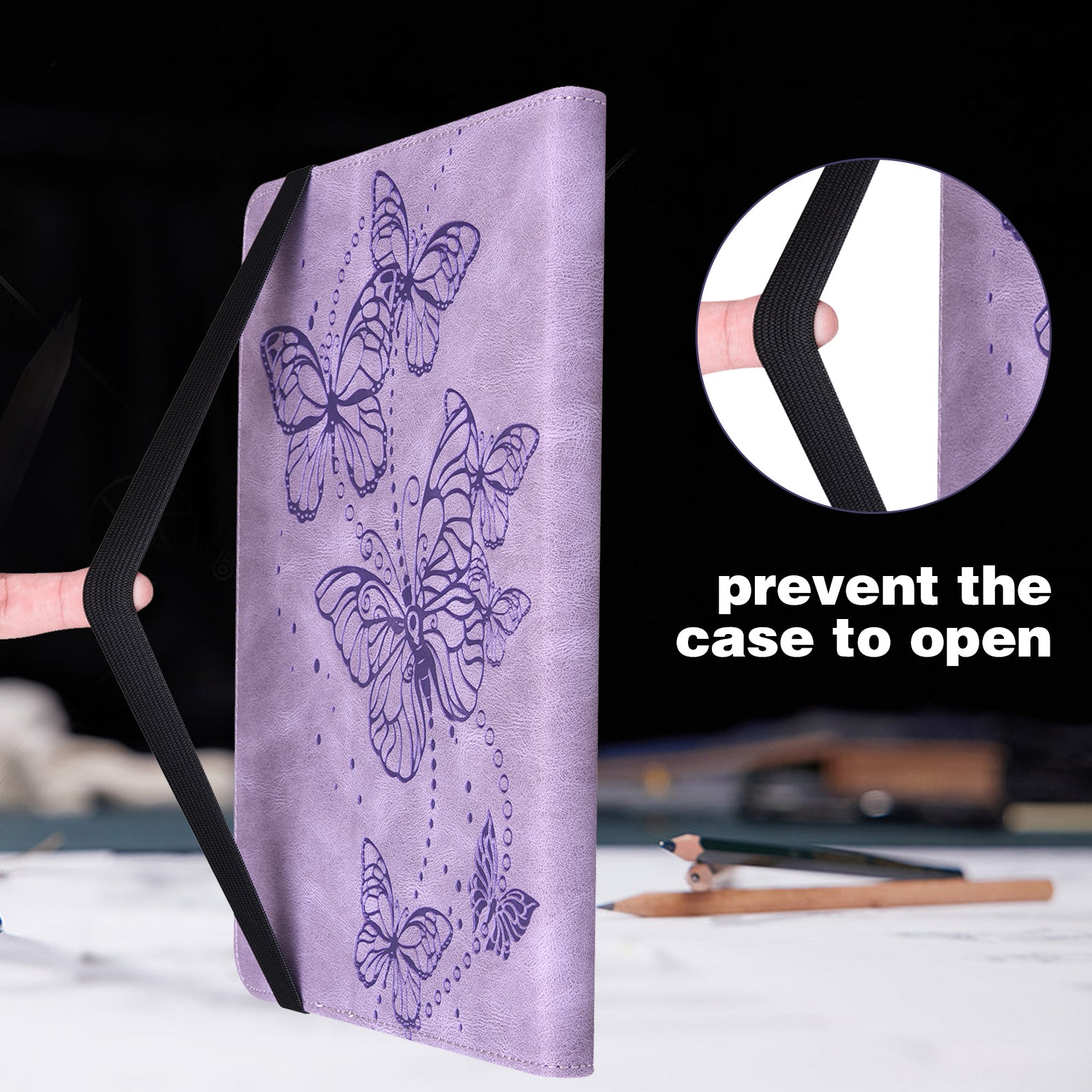 For Lenovo Tab M11 / Xiaoxin Pad 11 2024 Case Card Slots Butterfly Leather Tablet Cover