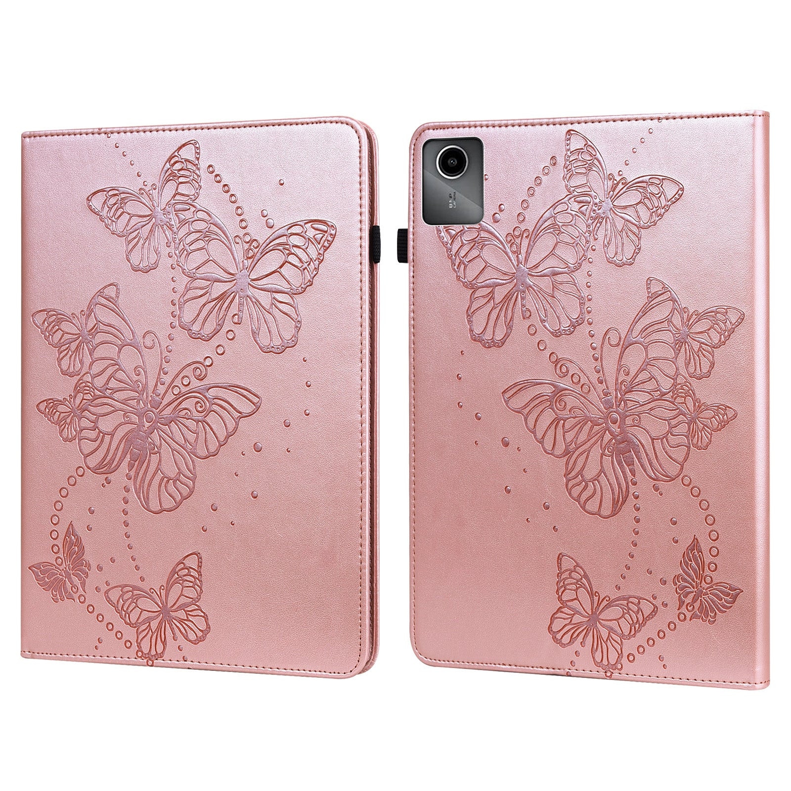 For Lenovo Tab M11 / Xiaoxin Pad 11 2024 Case Card Slots Butterfly Leather Tablet Cover