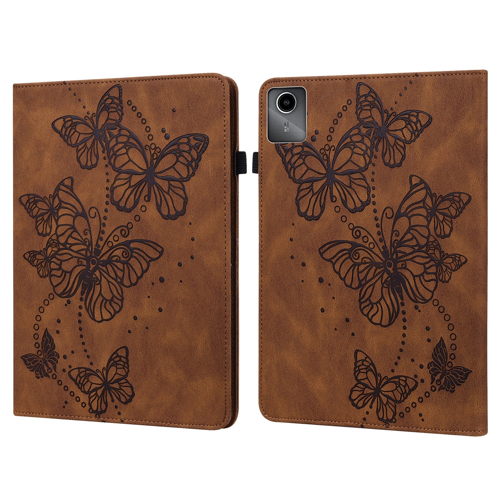 For Lenovo Tab M11 / Xiaoxin Pad 11 2024 Case Card Slots Butterfly Leather Tablet Cover