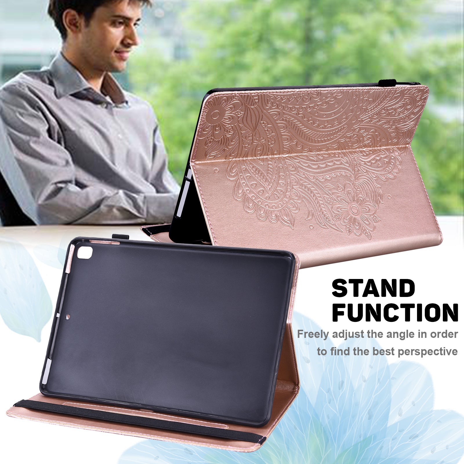 For Lenovo Tab M11 / Xiaoxin Pad 11 2024 Case Flower Pattern PU Leather Stand Tablet Cover