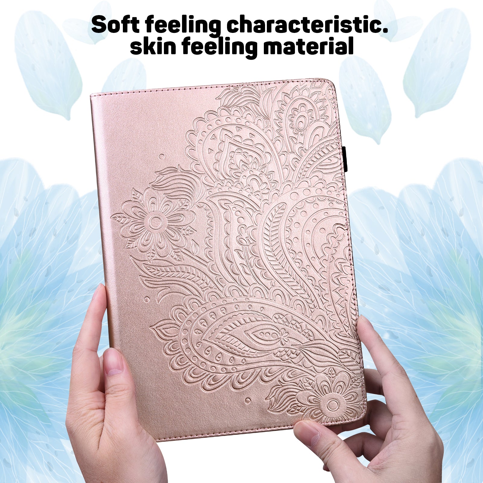 For Lenovo Tab M11 / Xiaoxin Pad 11 2024 Case Flower Pattern PU Leather Stand Tablet Cover