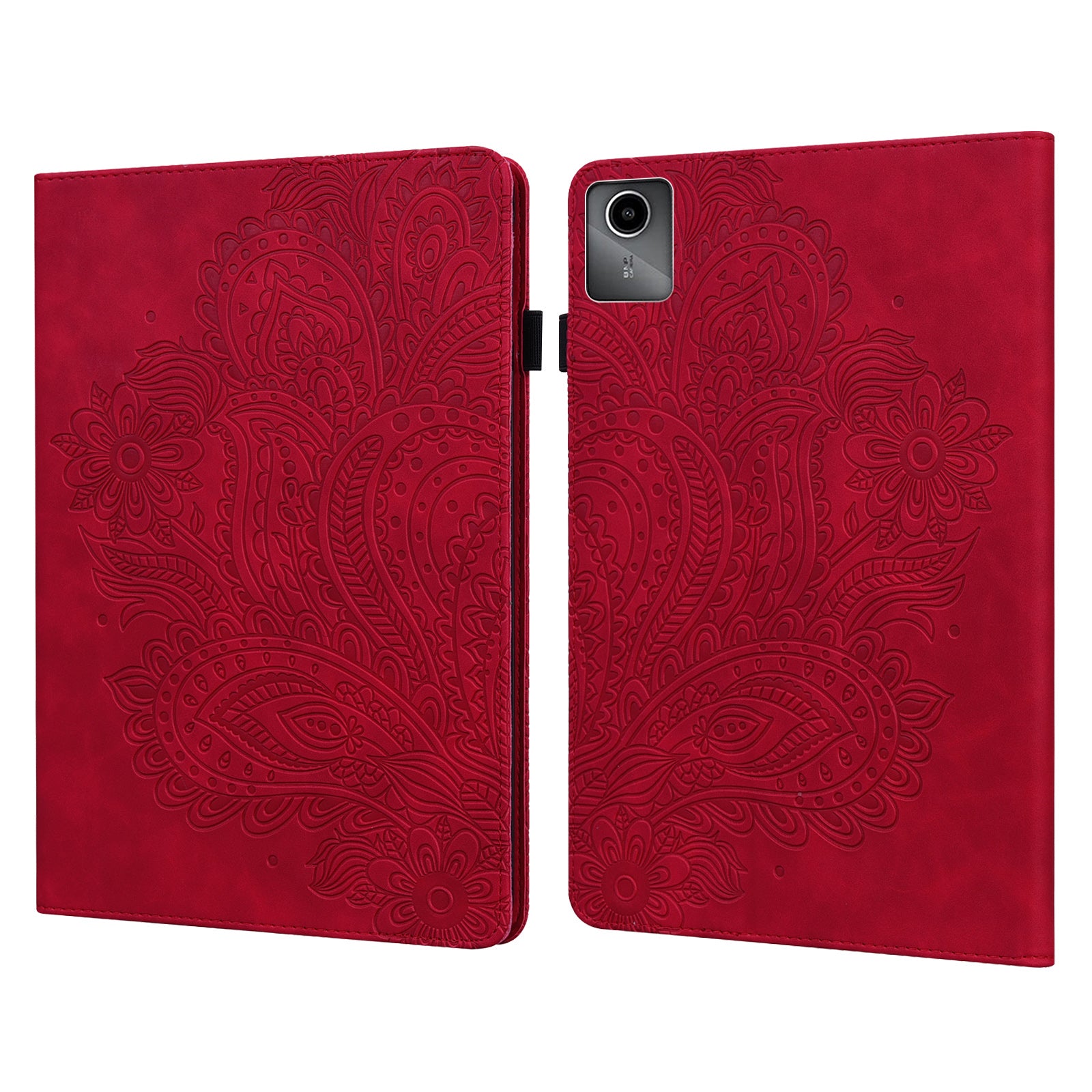 For Lenovo Tab M11 / Xiaoxin Pad 11 2024 Case Flower Pattern PU Leather Stand Tablet Cover