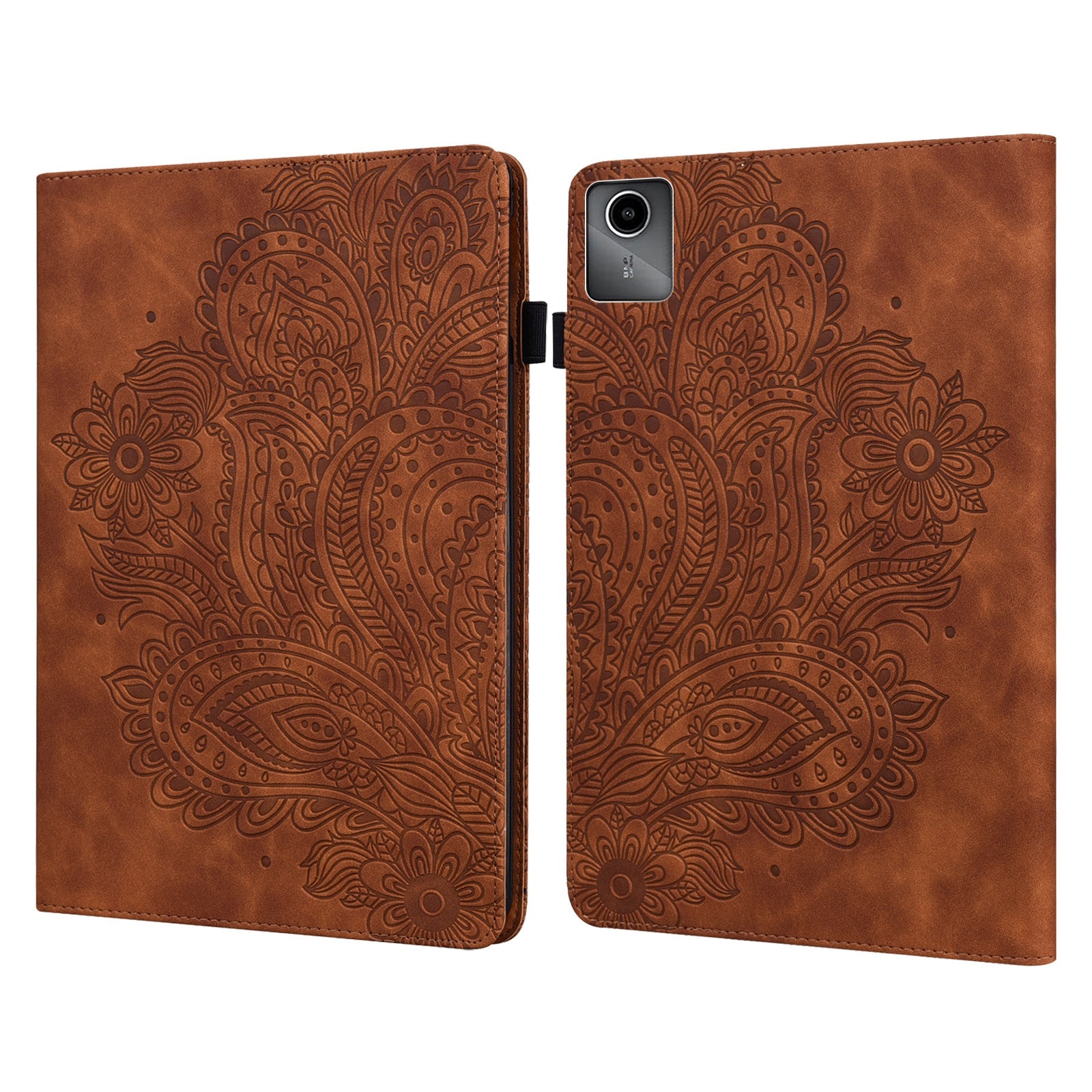 For Lenovo Tab M11 / Xiaoxin Pad 11 2024 Case Flower Pattern PU Leather Stand Tablet Cover