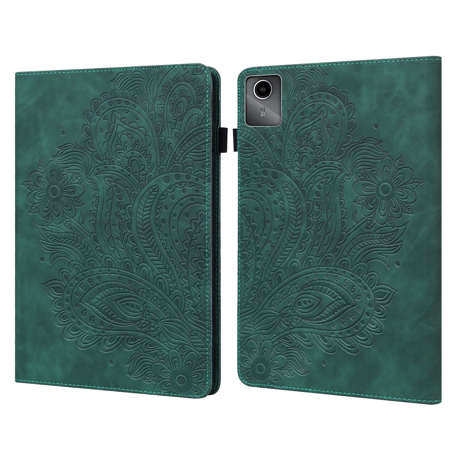 For Lenovo Tab M11 / Xiaoxin Pad 11 2024 Case Flower Pattern PU Leather Stand Tablet Cover