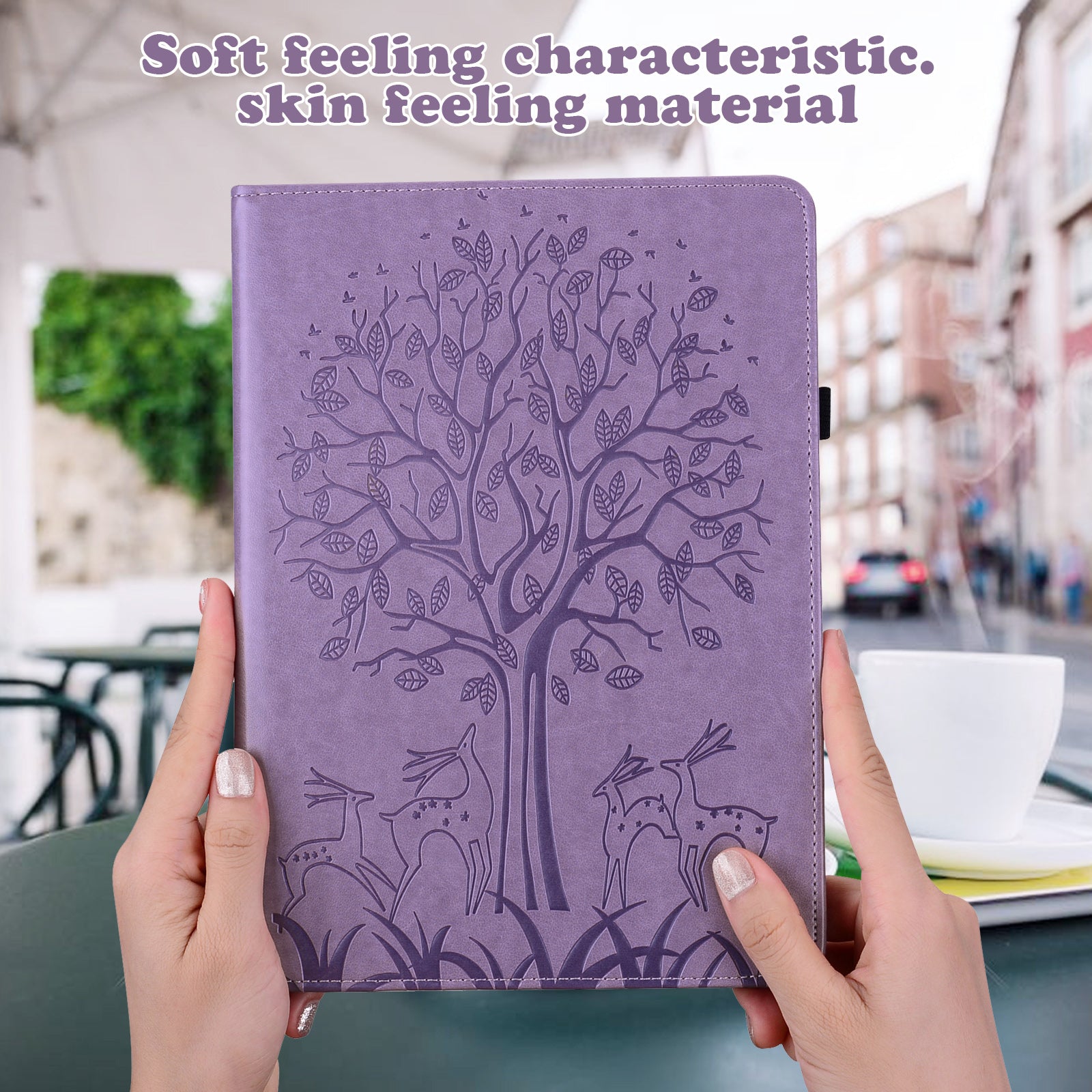 For Lenovo Tab M11 / Xiaoxin Pad 11 2024 Leather Case Tree Deer Pattern Stand Tablet Cover