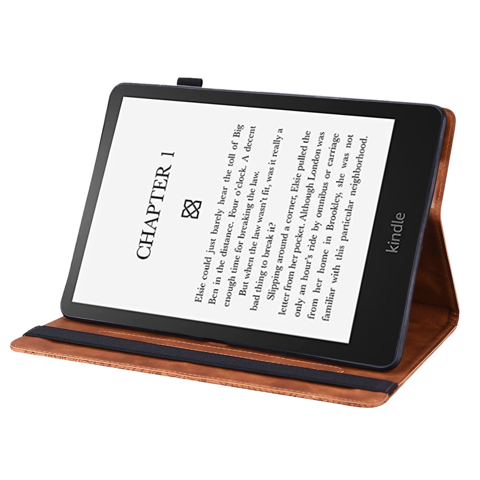 For Amazon Kindle Paperwhite (2024) Case PU Leather E-Reader Cover with Card Slots Stand