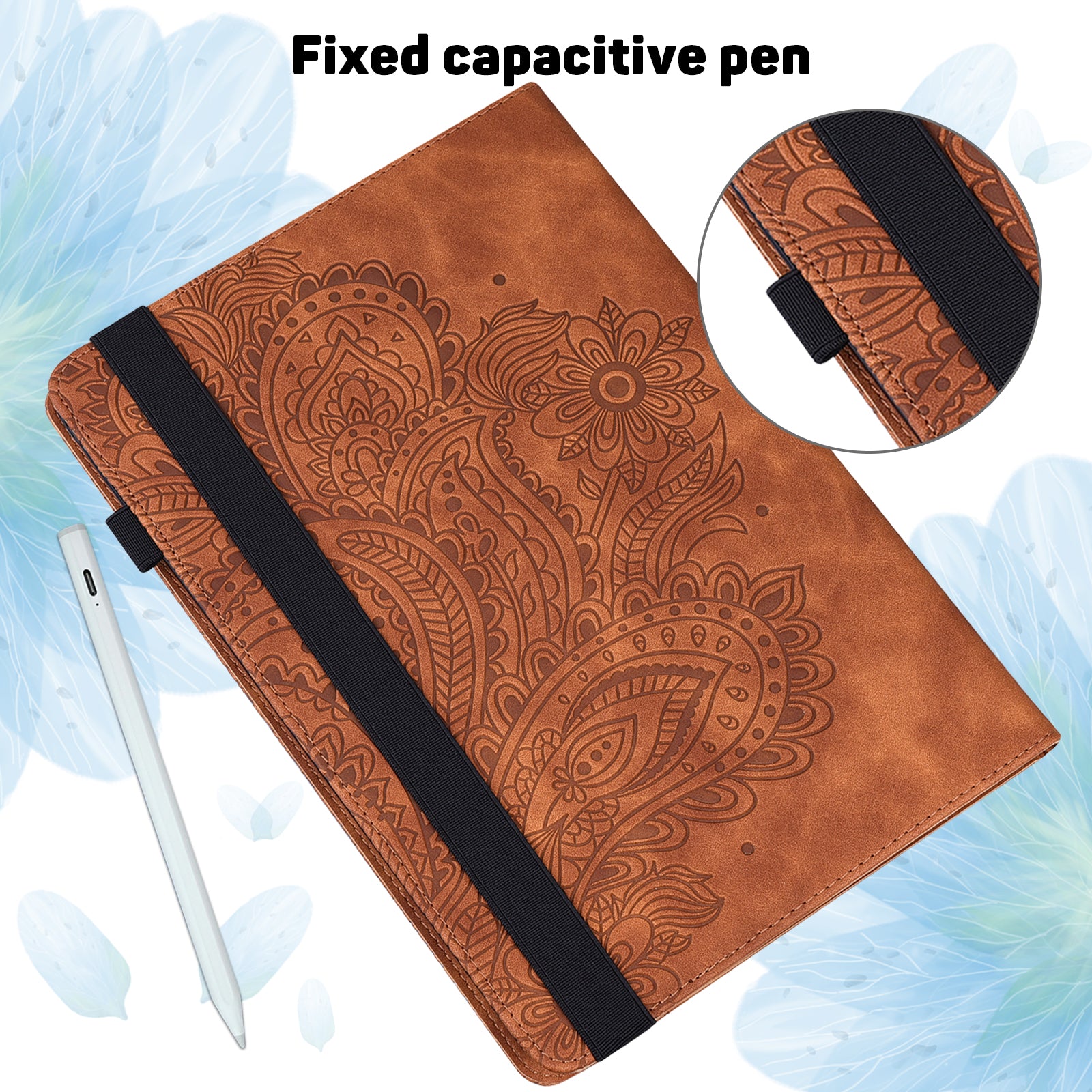 For Amazon Kindle Paperwhite (2024) Case PU Leather E-Reader Cover with Card Slots Stand