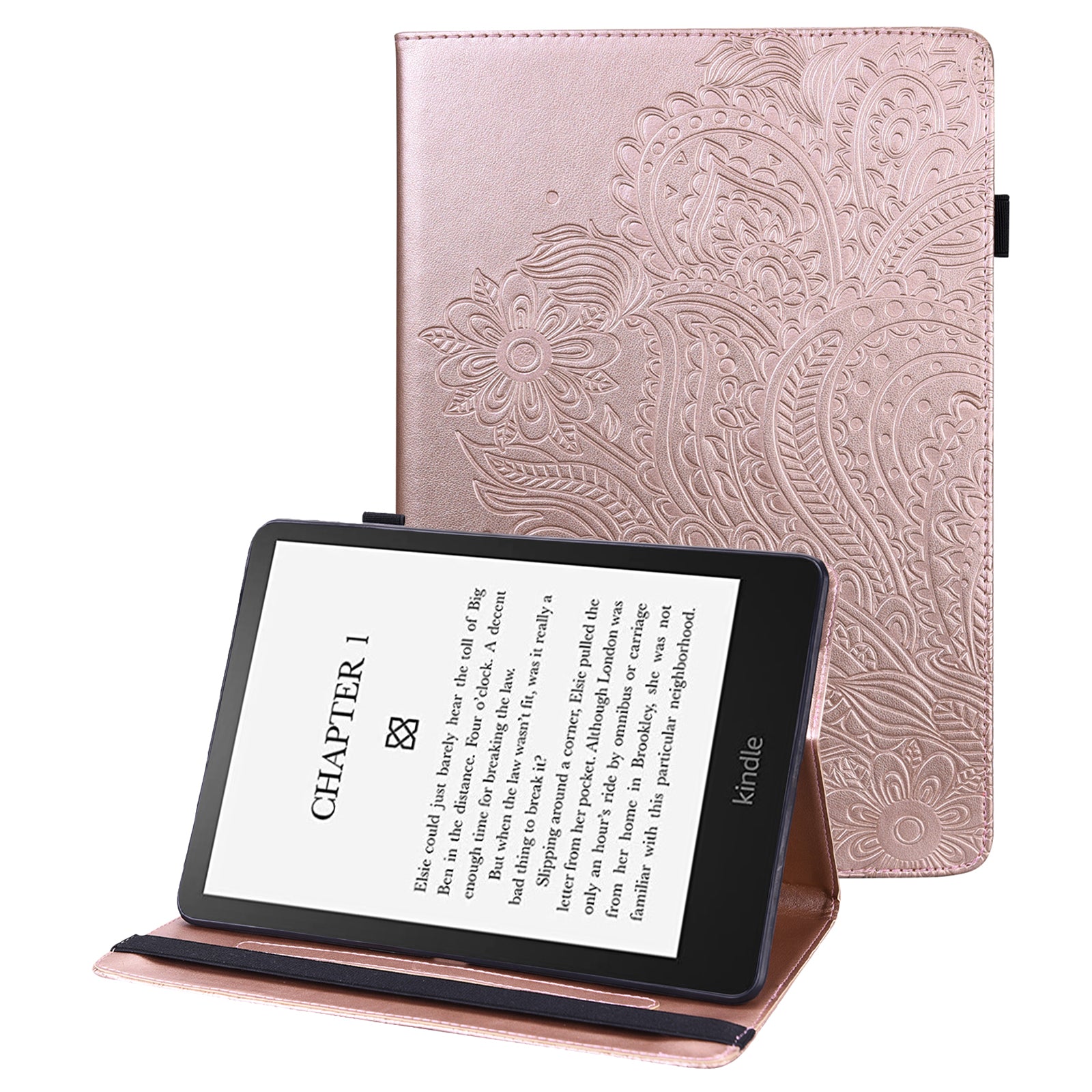 For Amazon Kindle Paperwhite (2024) Case PU Leather E-Reader Cover with Card Slots Stand