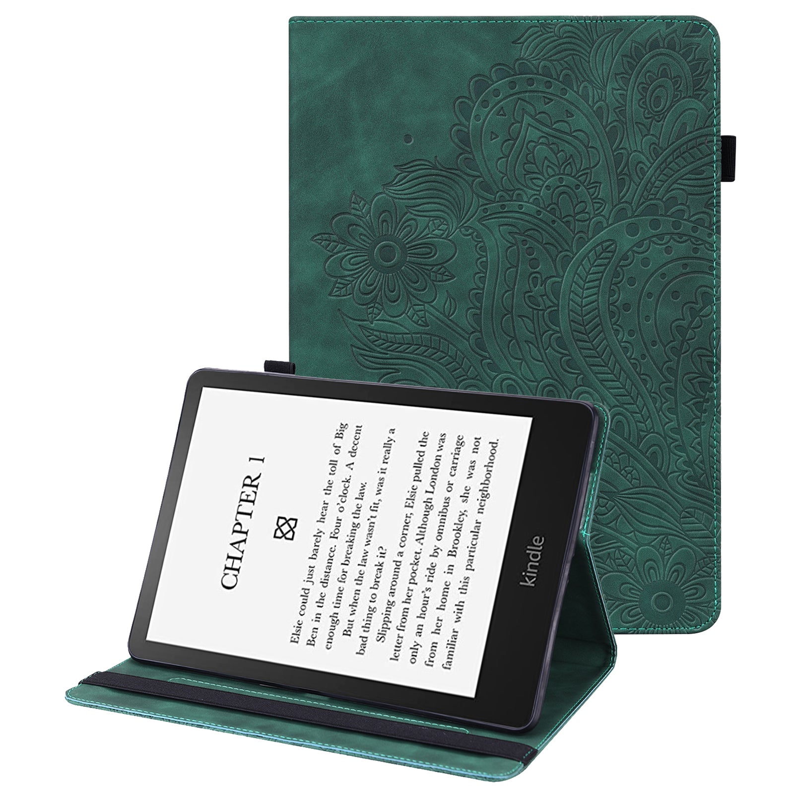 For Amazon Kindle Paperwhite (2024) Case PU Leather E-Reader Cover with Card Slots Stand