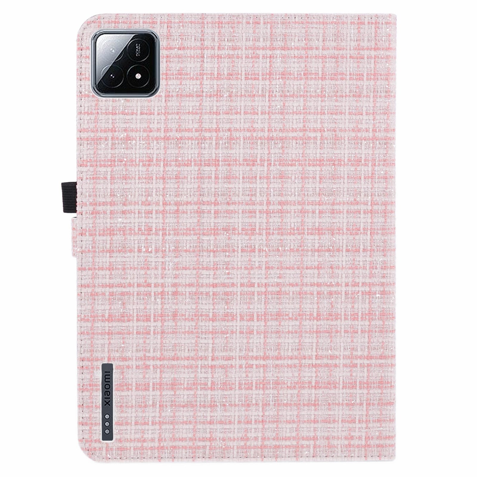 For Xiaomi Pad 6S Pro 12.4 Woven Pattern Tablet Case PU Leather Flip Stand Cover