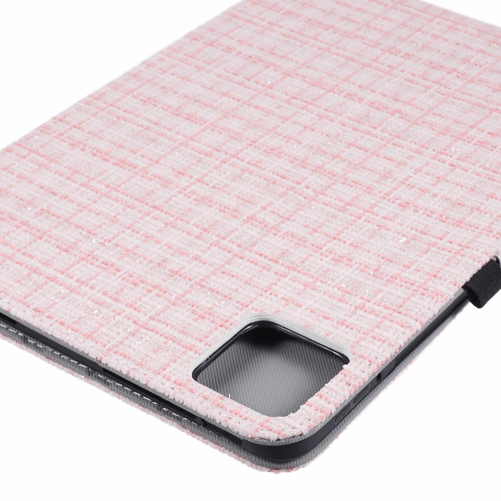 For Xiaomi Pad 6S Pro 12.4 Woven Pattern Tablet Case PU Leather Flip Stand Cover
