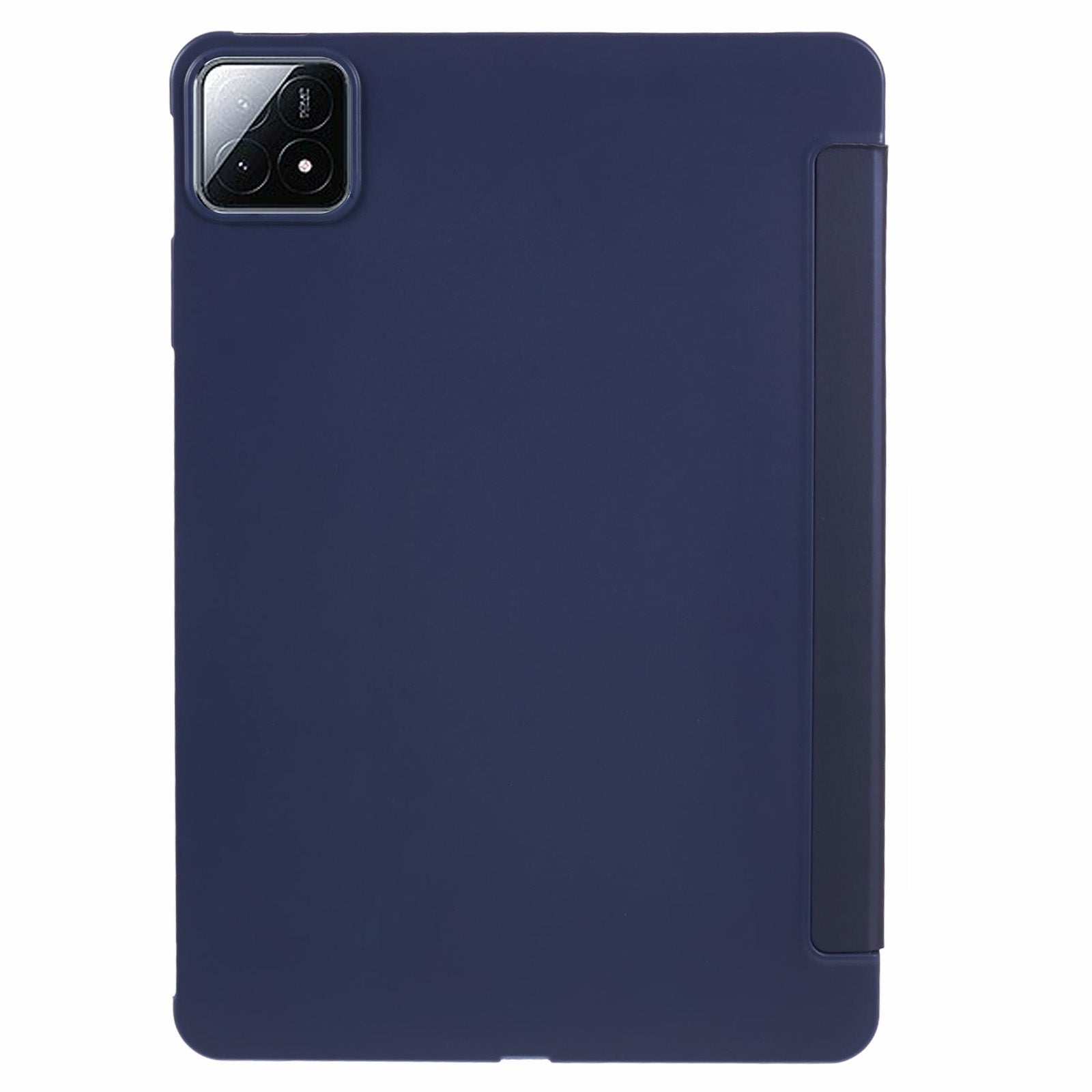 For Xiaomi Pad 6S Pro 12.4 Case Tri-fold Stand Shell PU Leather+Silicone Tablet Cover
