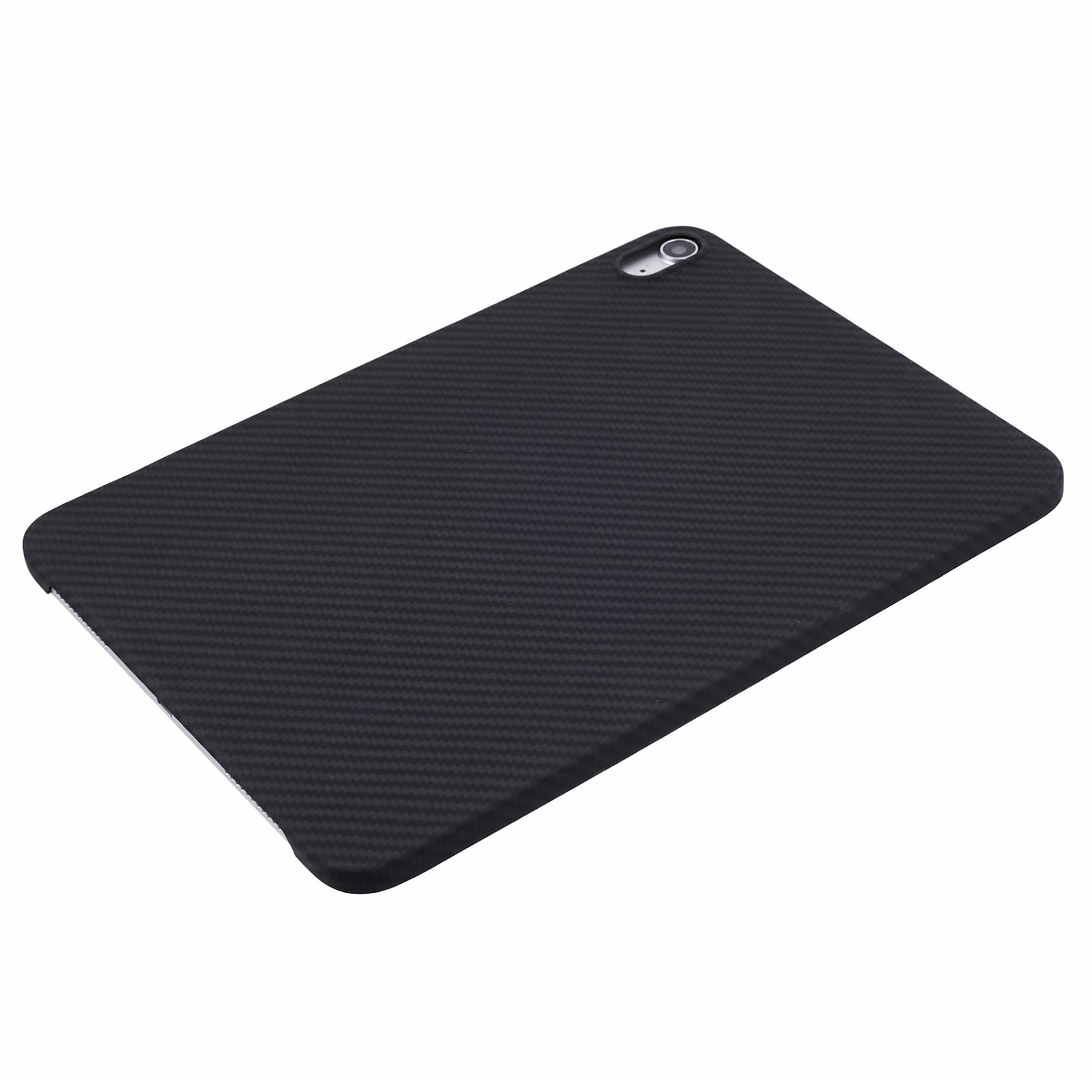 For iPad Air (2022) / (2020) Black Case 1500D Coarse Texture Aramid Fiber Tablet Cover
