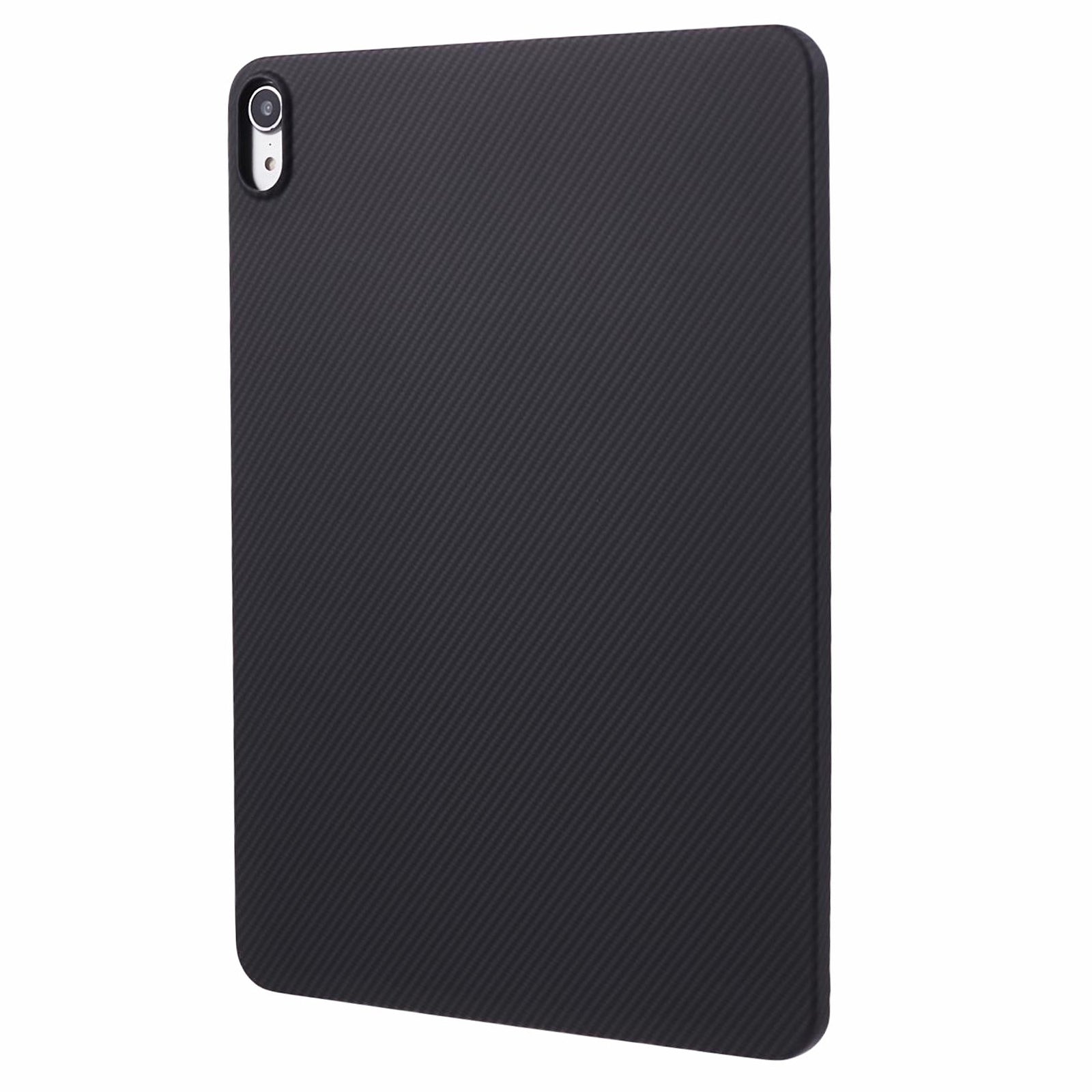 For iPad Air (2020) / (2022) Shockproof Case 600D Fine Texture Aramid Fiber Black Tablet Cover