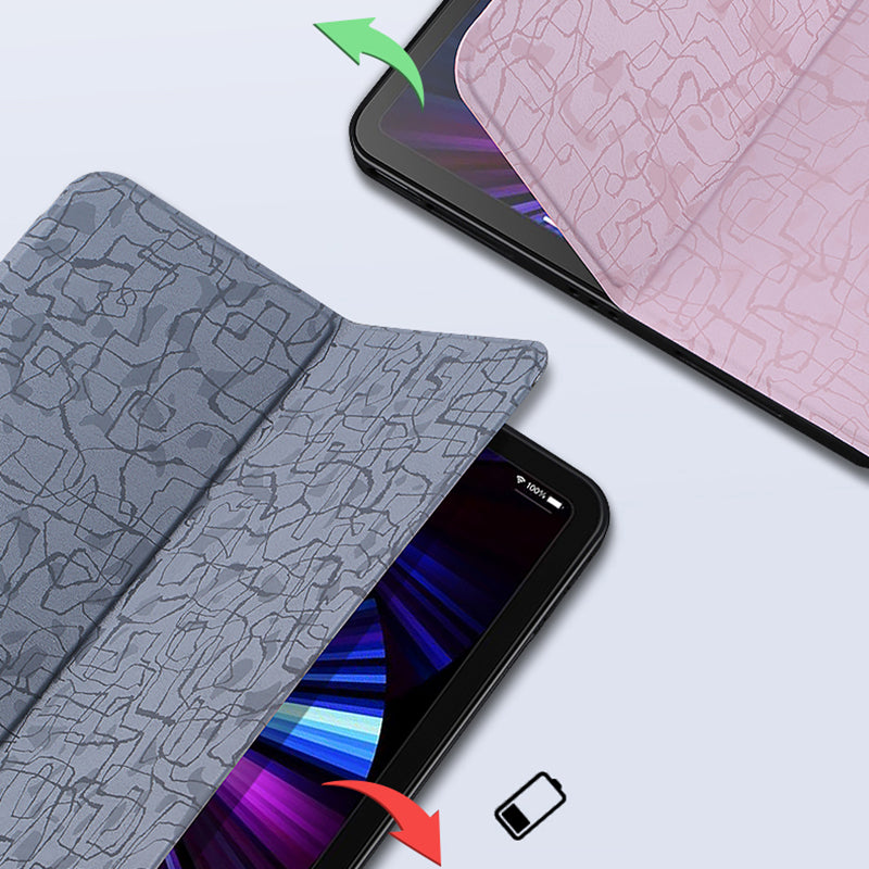 X-LEVEL Fashion Texture Series for iPad Pro 11 (2018) / (2020) / (2021) / (2022) Leather Case Stand Tablet Cover