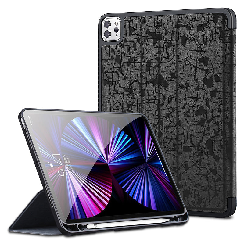 X-LEVEL Fashion Texture Series for iPad Pro 11 (2018) / (2020) / (2021) / (2022) Leather Case Stand Tablet Cover