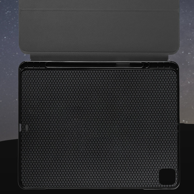 X-LEVEL For iPad Air (2020) / (2022) Case Aramid Fiber+TPU Tablet Cover with Tri-fold Stand