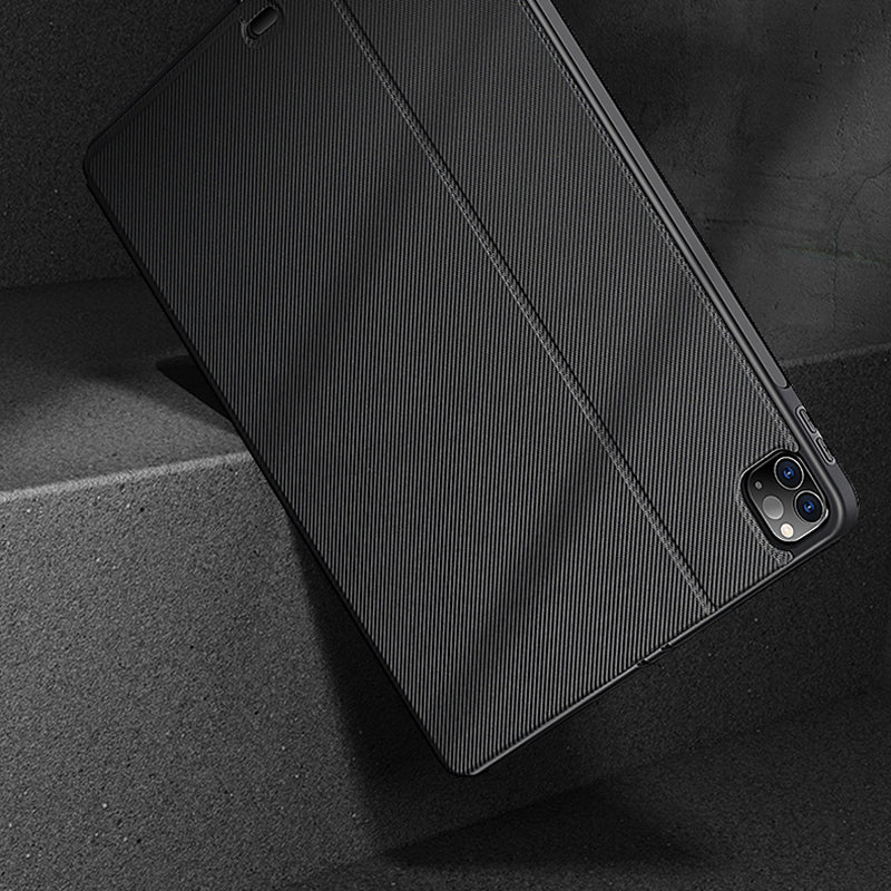 X-LEVEL For iPad Air (2020) / (2022) Case Aramid Fiber+TPU Tablet Cover with Tri-fold Stand