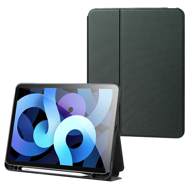 X-LEVEL For iPad Air (2020) / (2022) Case Aramid Fiber+TPU Tablet Cover with Tri-fold Stand