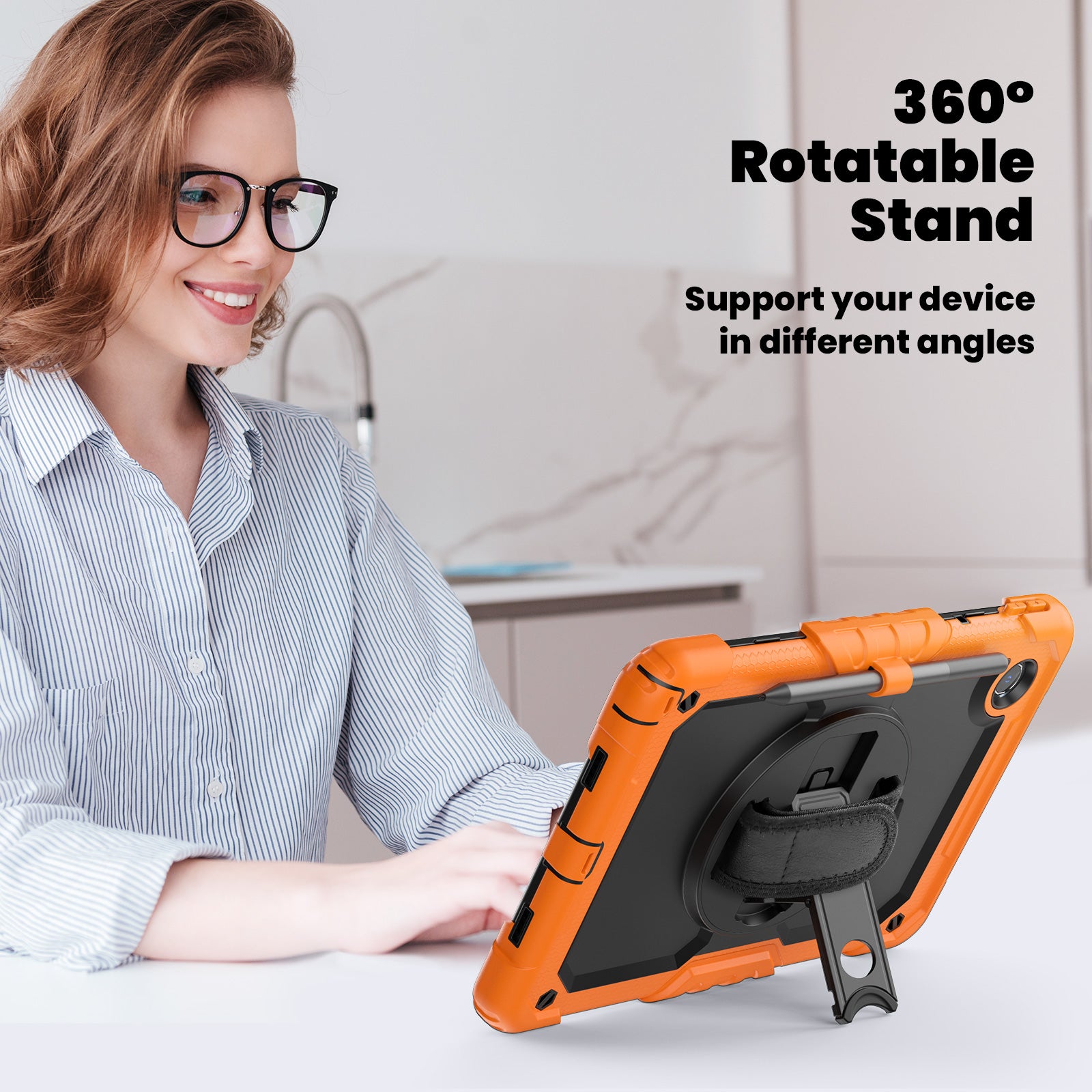 For Lenovo Tab M11 / Xiaoxin Pad 11 2024 TB330FU TB331FC Kickstand Case PC+Silicone Tablet Cover