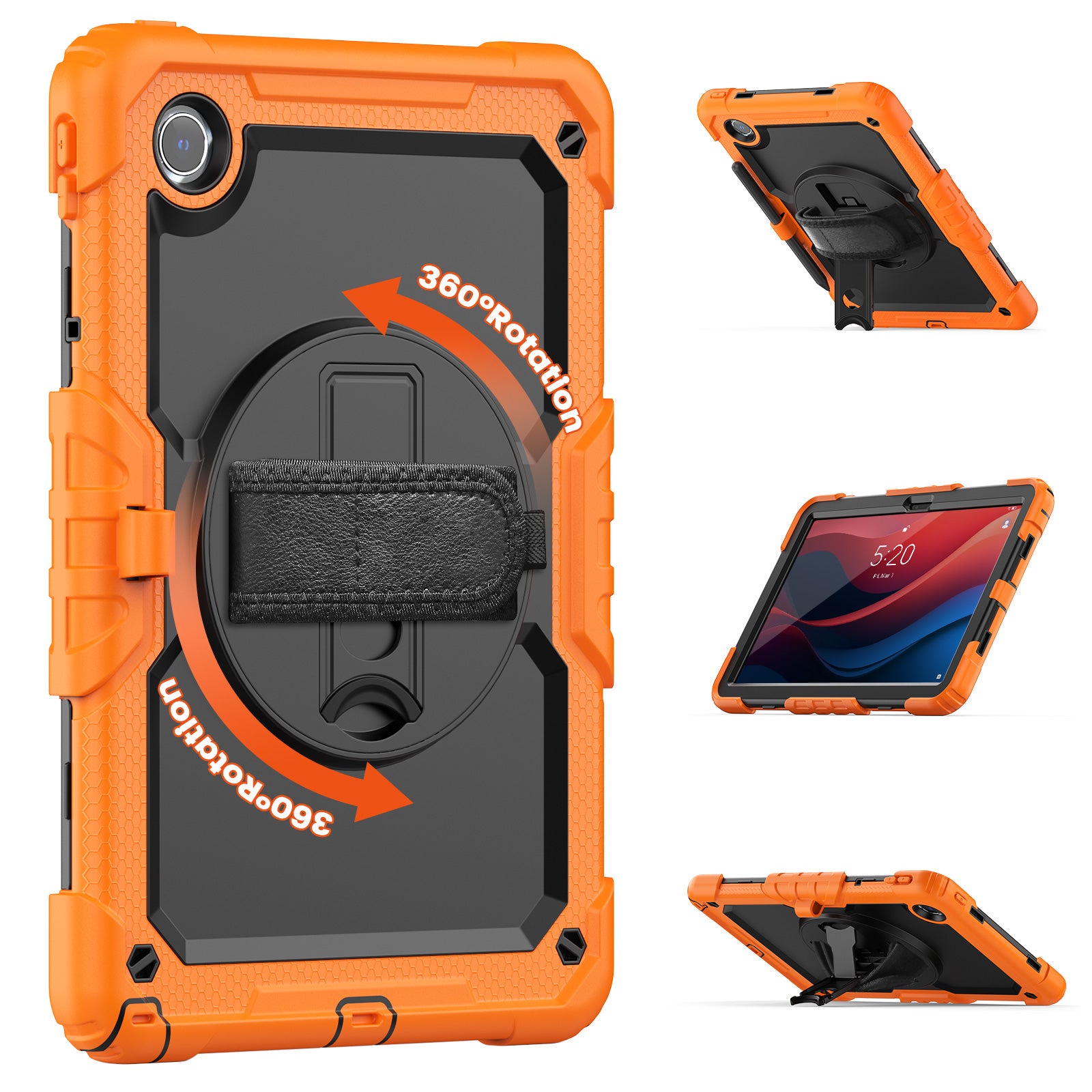 For Lenovo Tab M11 / Xiaoxin Pad 11 2024 TB330FU TB331FC Kickstand Case PC+Silicone Tablet Cover