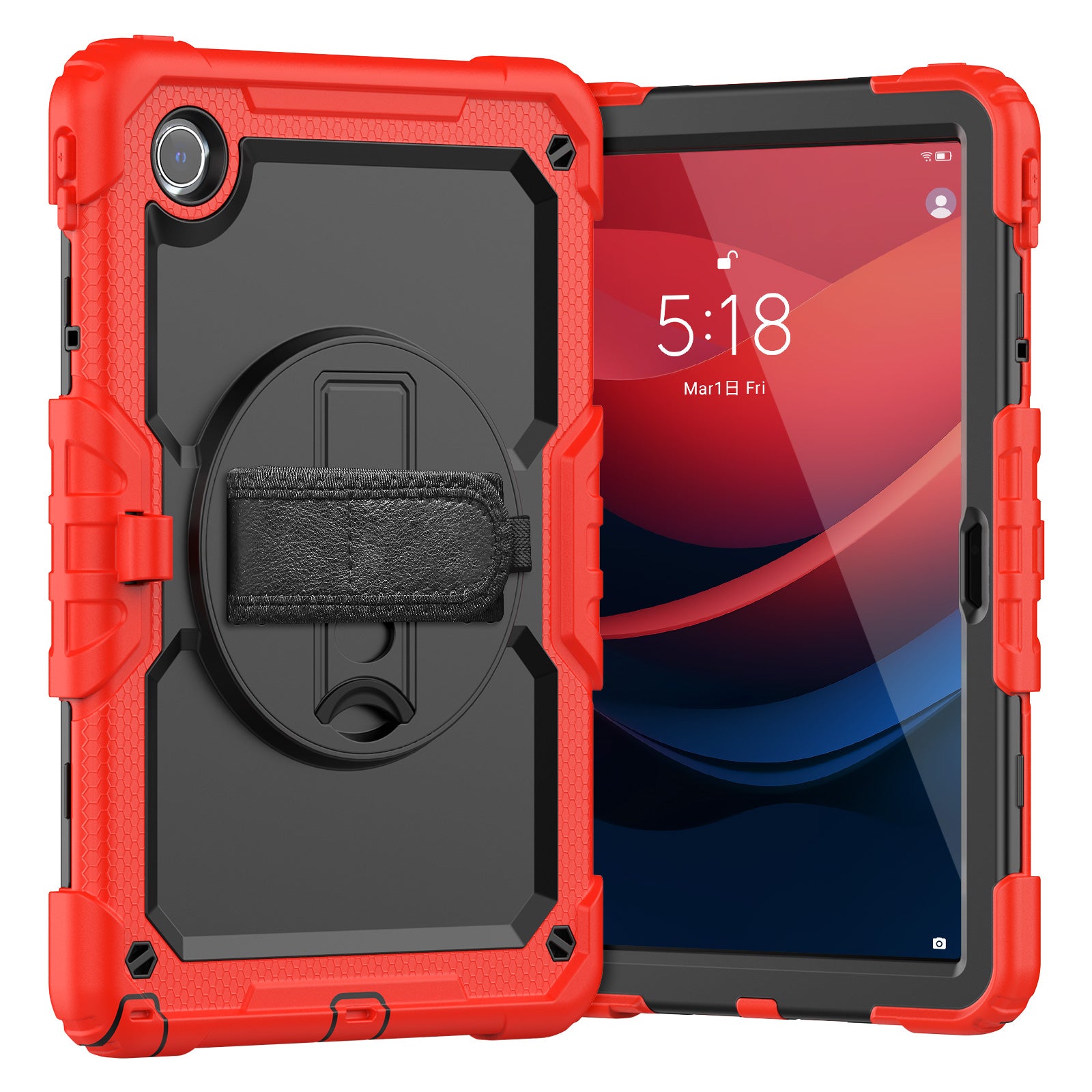 For Lenovo Tab M11 / Xiaoxin Pad 11 2024 TB330FU TB331FC Kickstand Case PC+Silicone Tablet Cover