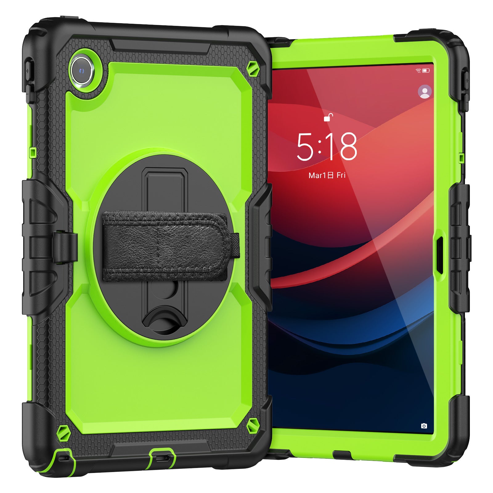 For Lenovo Tab M11 / Xiaoxin Pad 11 2024 TB330FU TB331FC Kickstand Case PC+Silicone Tablet Cover