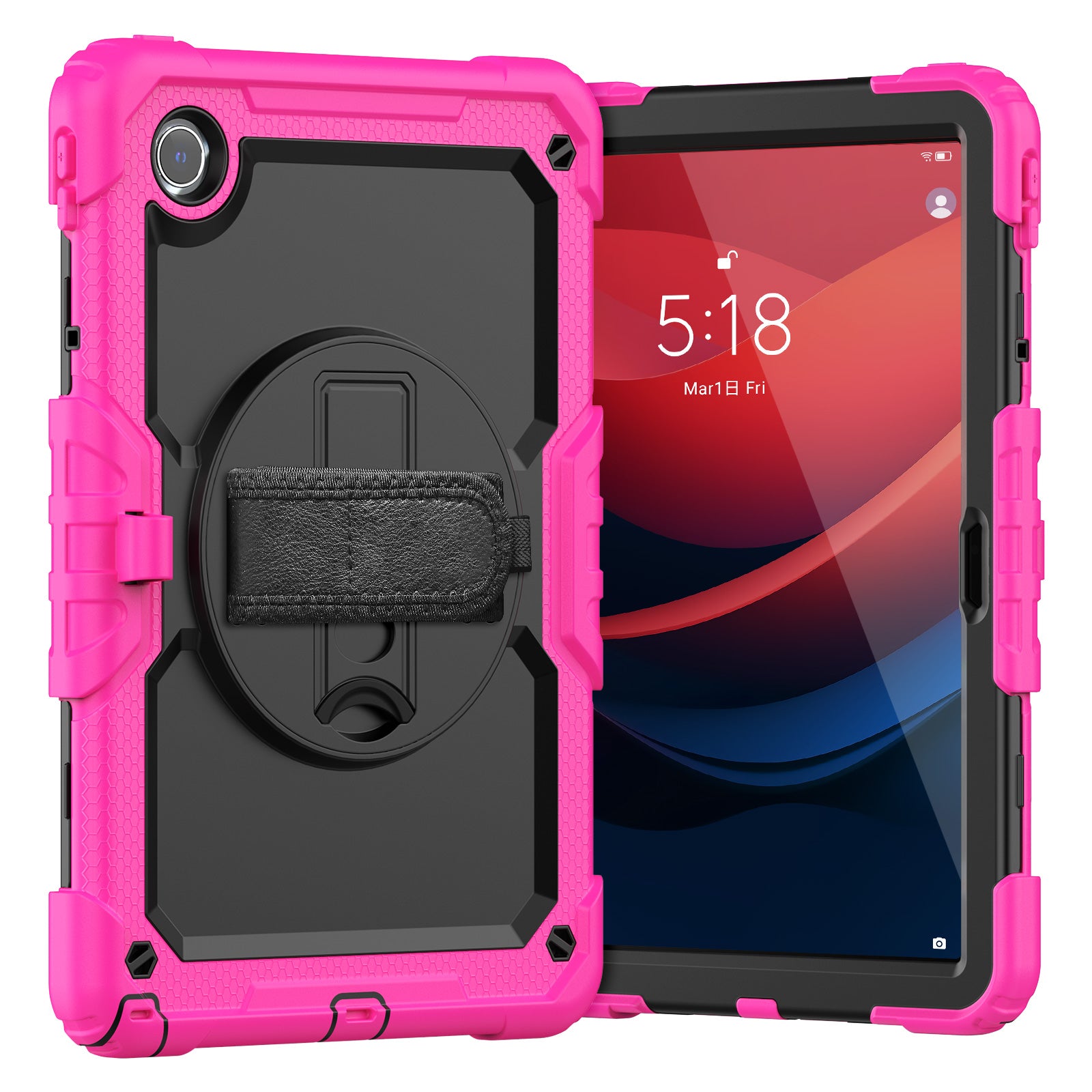 For Lenovo Tab M11 / Xiaoxin Pad 11 2024 TB330FU TB331FC Kickstand Case PC+Silicone Tablet Cover