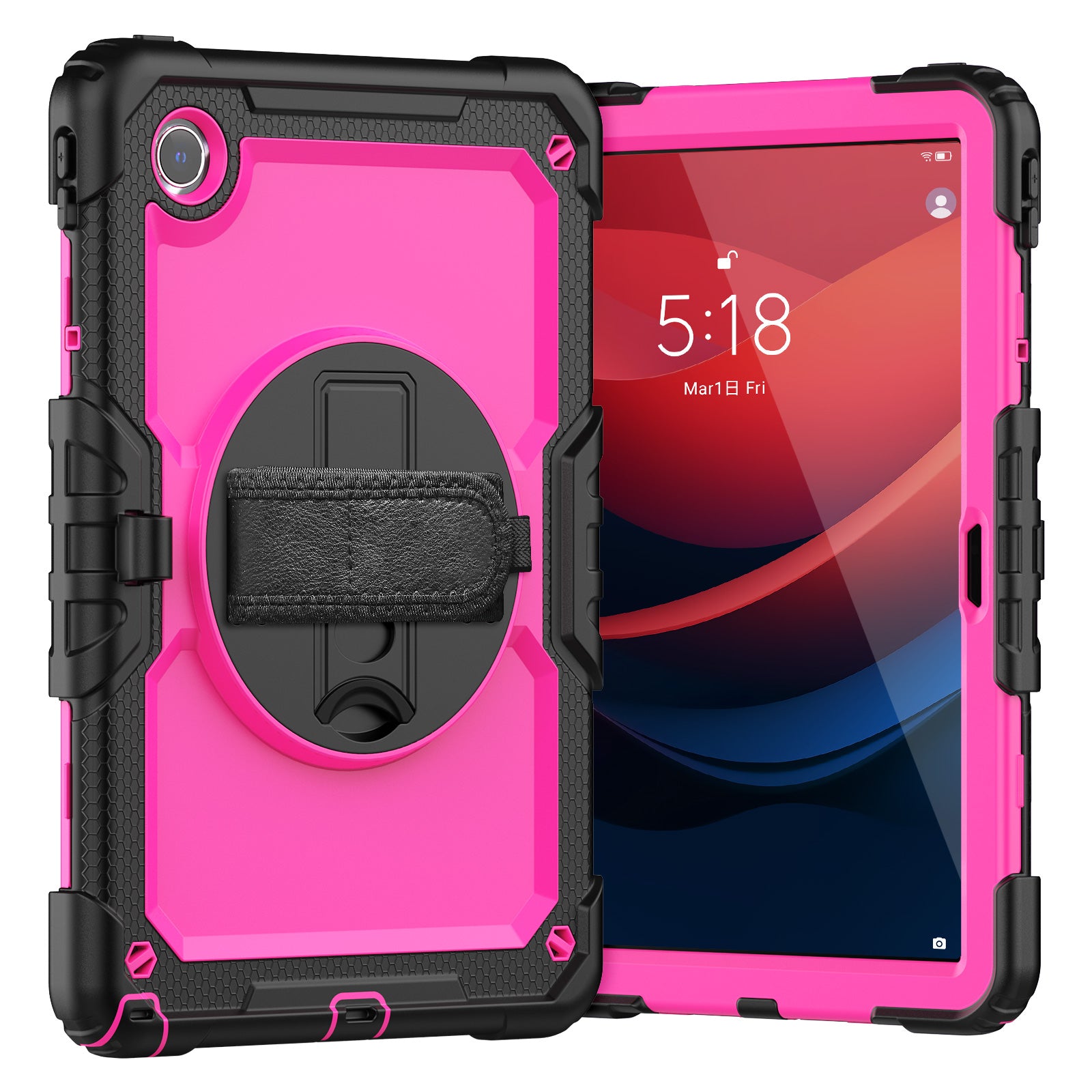 For Lenovo Tab M11 / Xiaoxin Pad 11 2024 TB330FU TB331FC Kickstand Case PC+Silicone Tablet Cover
