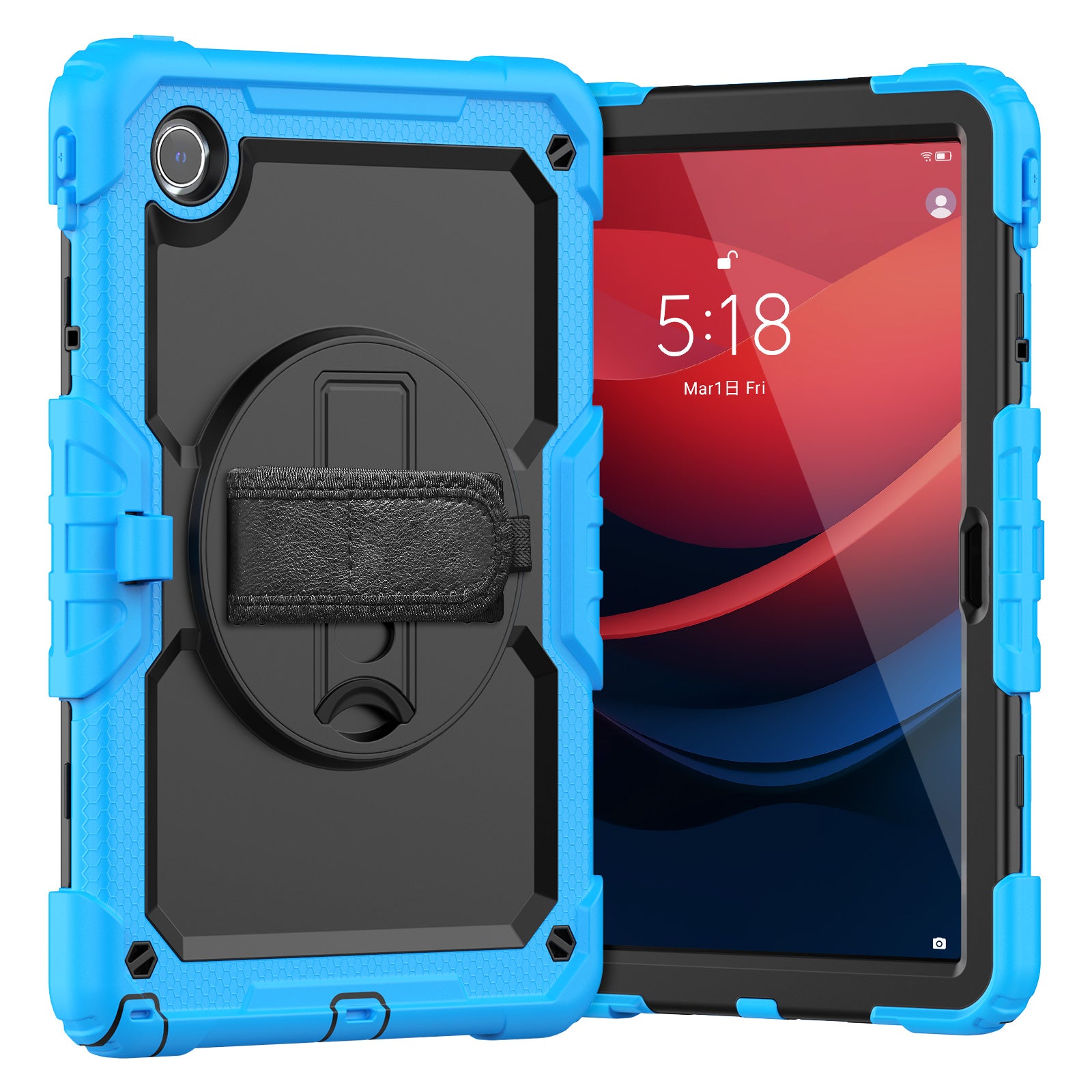 For Lenovo Tab M11 / Xiaoxin Pad 11 2024 TB330FU TB331FC Kickstand Case PC+Silicone Tablet Cover
