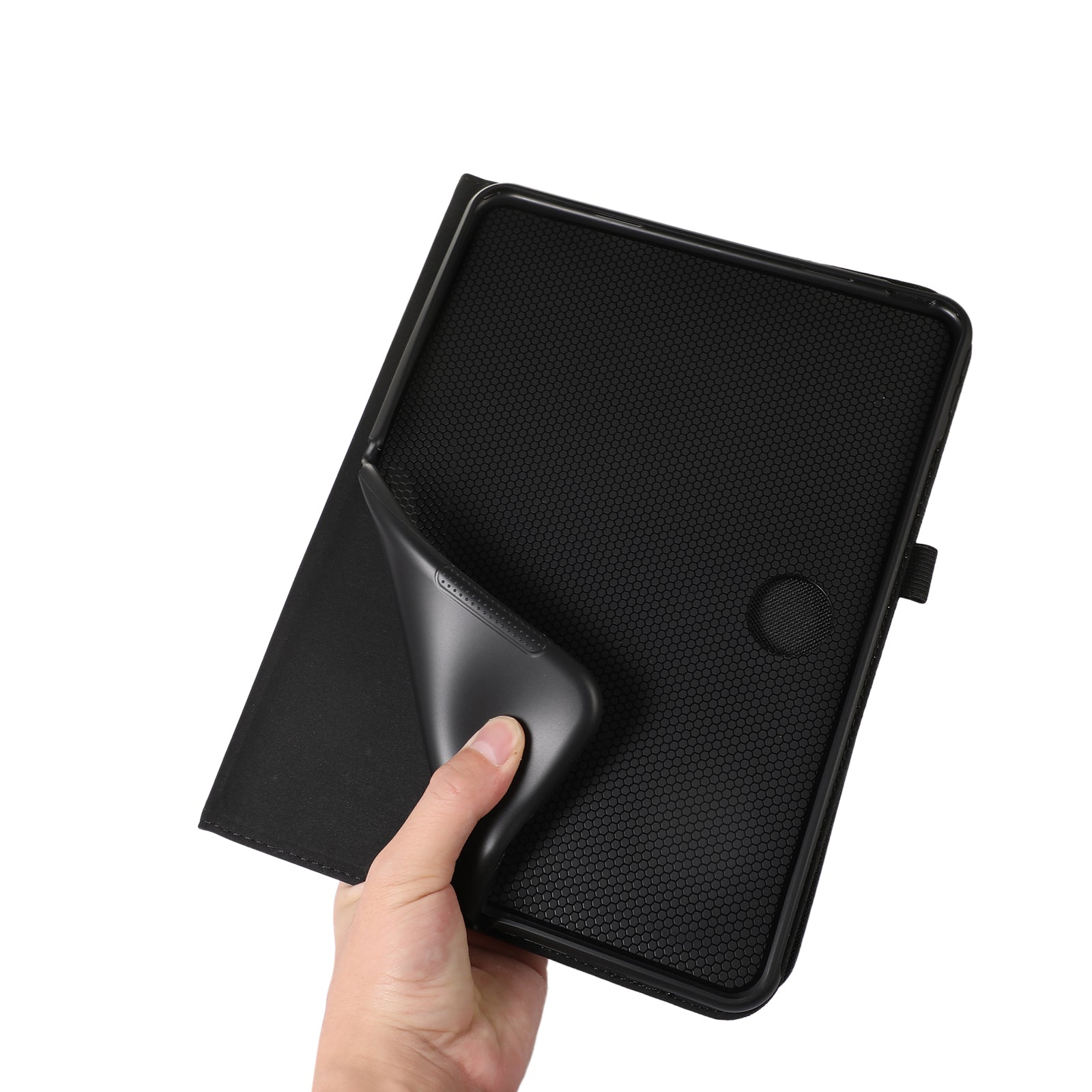 For Oppo Pad Neo Cloth Texture Leather Case Tablet Stand Cover with Card Holder