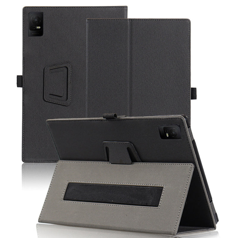 For TCL Tab 10 Gen 2 Tablet Case Stand Skin-touch PU Leather Full Protection Cover