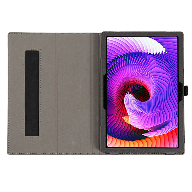 For TCL Tab 10 Gen 2 Tablet Case Stand Skin-touch PU Leather Full Protection Cover