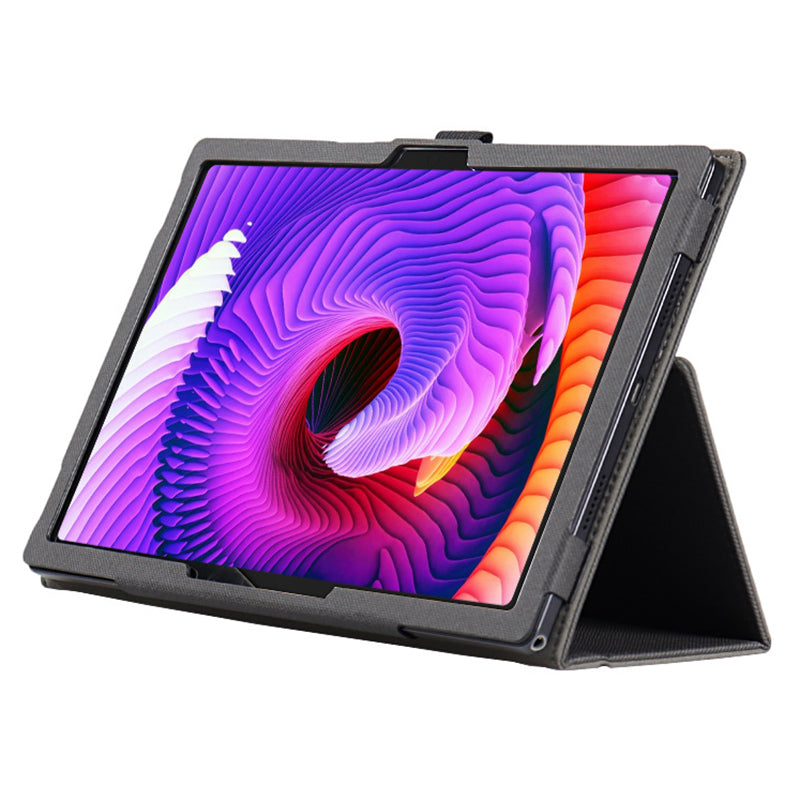 For TCL Tab 10 Gen 2 Tablet Case Stand Skin-touch PU Leather Full Protection Cover