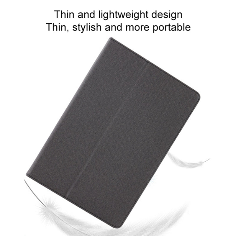 For T-Mobile REVVL Tab Case Skin-touch Leather Stand Tablet Cover with Wristband Design