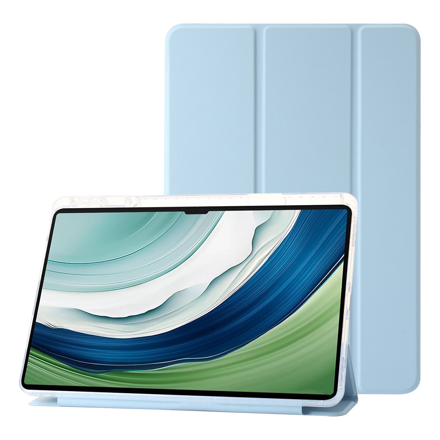 For Huawei MatePad Pro 13.2 Tablet Case Bump Proof TPU+Acrylic+PU Tri-fold Stand Cover