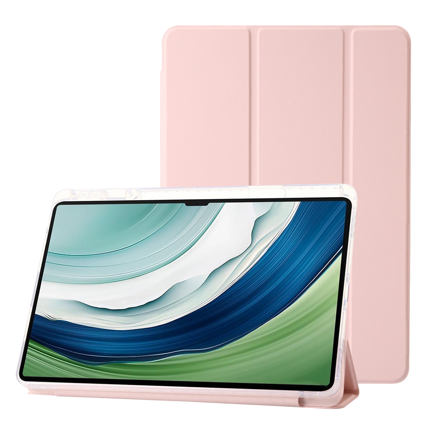 For Huawei MatePad Pro 13.2 Tablet Case Bump Proof TPU+Acrylic+PU Tri-fold Stand Cover