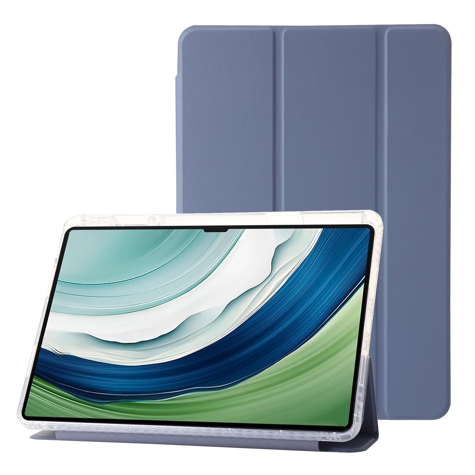 For Huawei MatePad Pro 13.2 Tablet Case Bump Proof TPU+Acrylic+PU Tri-fold Stand Cover