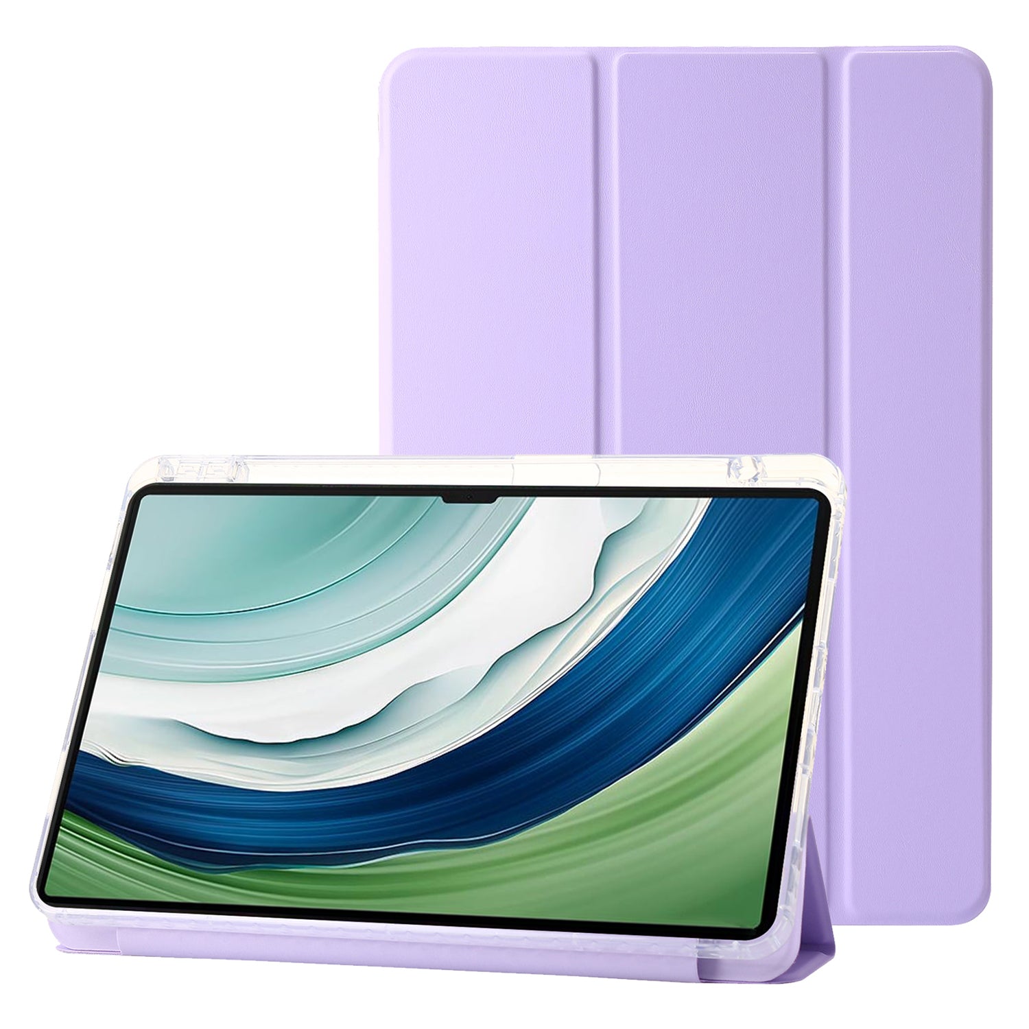 For Huawei MatePad Pro 13.2 Tablet Case Bump Proof TPU+Acrylic+PU Tri-fold Stand Cover