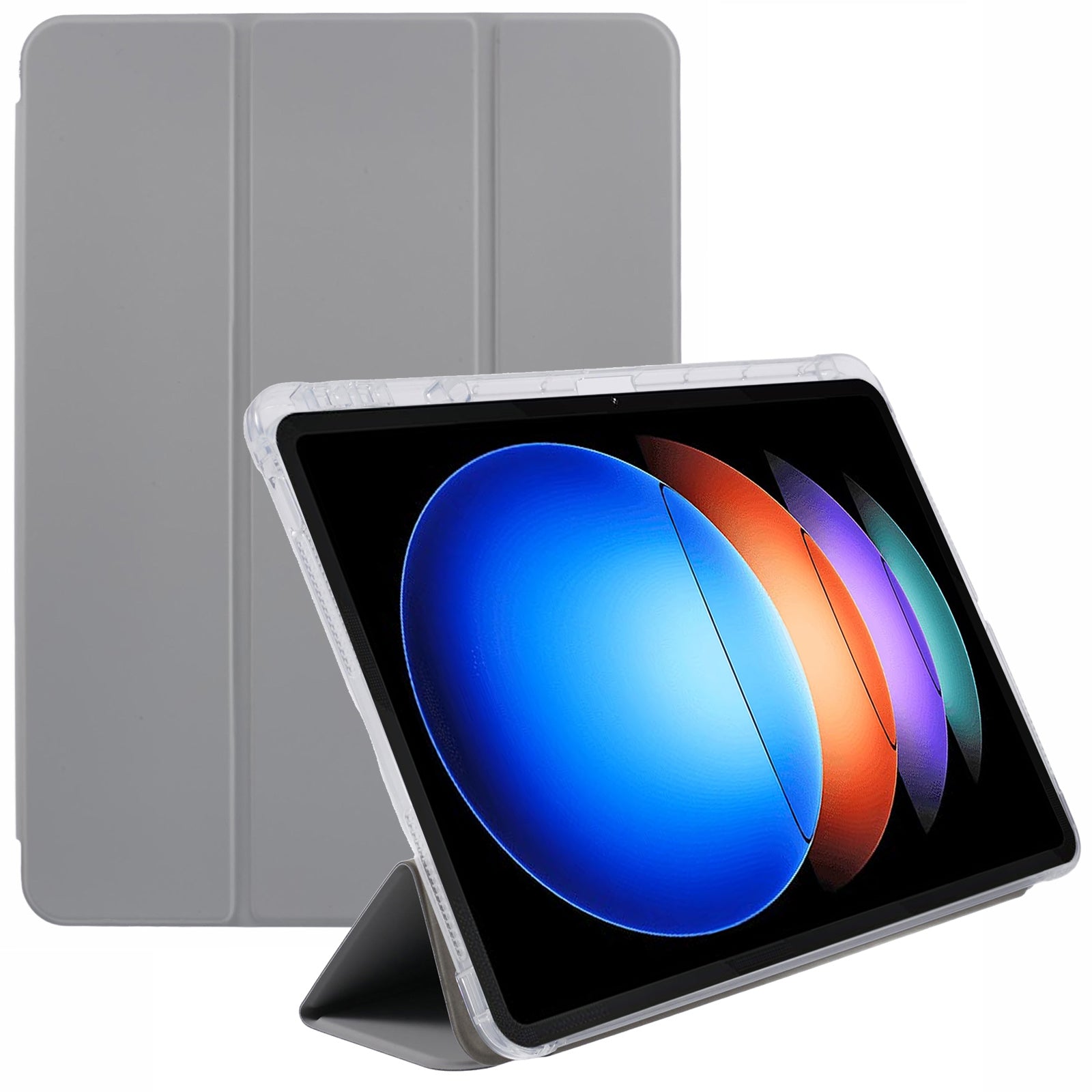 For Xiaomi Pad 6S Pro 12.4 Case Tri-fold Stand Leather Tablet Cover with Pen Slot