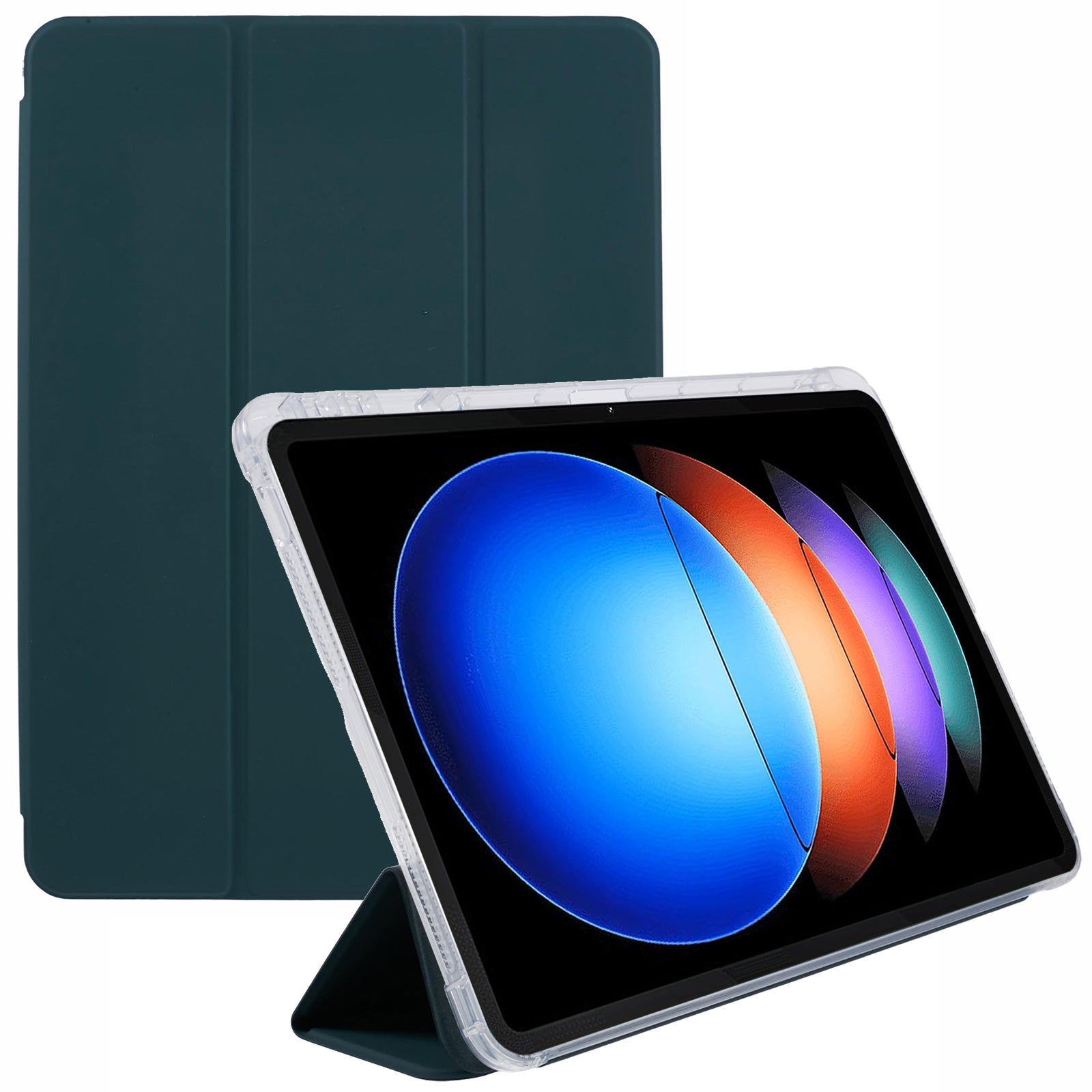 For Xiaomi Pad 6S Pro 12.4 Case Tri-fold Stand Leather Tablet Cover with Pen Slot