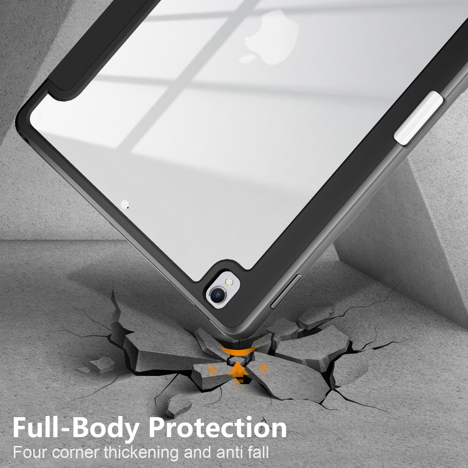 Case for iPad 10.2 (2019) / (2020) / (2021) / iPad Pro 10.5-inch (2017) / Air 10.5 inch (2019) Tri-fold Stand Leather Cover