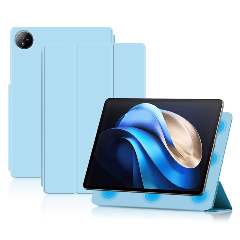 For vivo Pad3 Pro Case PU Leather Magnetic Attachment Tablet Cover