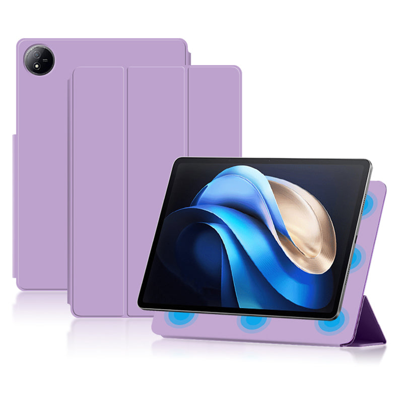 For vivo Pad3 Pro Case PU Leather Magnetic Attachment Tablet Cover