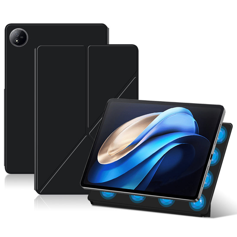 For vivo Pad3 Pro Case Origami Stand Magnetic Absorption PU Leather Tablet Cover