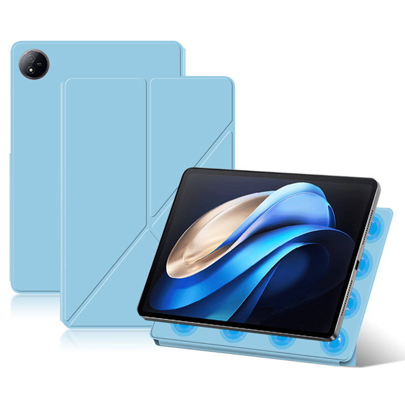 For vivo Pad3 Pro Case Origami Stand Magnetic Absorption PU Leather Tablet Cover